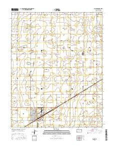 Plains Kansas Current topographic map, 1:24000 scale, 7.5 X 7.5 Minute, Year 2016