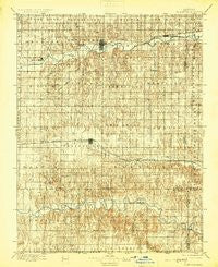 Plainville Kansas Historical topographic map, 1:125000 scale, 30 X 30 Minute, Year 1896