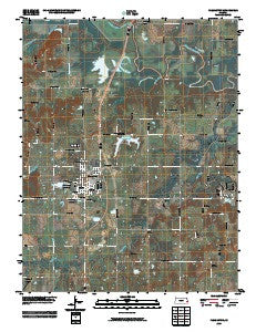 Pleasanton Kansas Historical topographic map, 1:24000 scale, 7.5 X 7.5 Minute, Year 2009