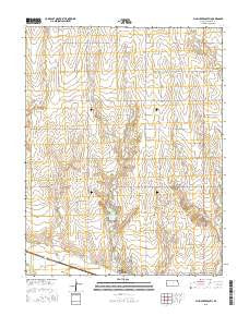 Plum Creek South Kansas Current topographic map, 1:24000 scale, 7.5 X 7.5 Minute, Year 2015