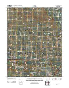 Plymouth Kansas Historical topographic map, 1:24000 scale, 7.5 X 7.5 Minute, Year 2012