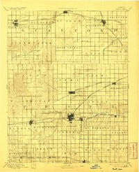Pratt Kansas Historical topographic map, 1:125000 scale, 30 X 30 Minute, Year 1894