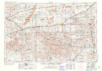 Pratt Kansas Historical topographic map, 1:250000 scale, 1 X 2 Degree, Year 1955