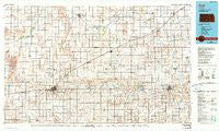 Pratt Kansas Historical topographic map, 1:100000 scale, 30 X 60 Minute, Year 1985