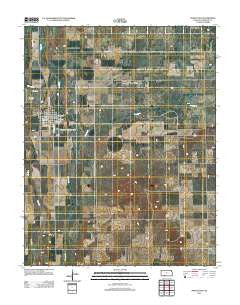 Protection Kansas Historical topographic map, 1:24000 scale, 7.5 X 7.5 Minute, Year 2012