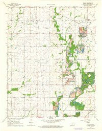 Radley Kansas Historical topographic map, 1:24000 scale, 7.5 X 7.5 Minute, Year 1964