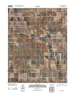 Ransom SE Kansas Historical topographic map, 1:24000 scale, 7.5 X 7.5 Minute, Year 2012