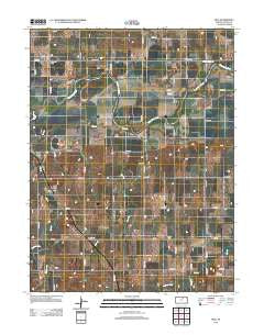 Rice Kansas Historical topographic map, 1:24000 scale, 7.5 X 7.5 Minute, Year 2012