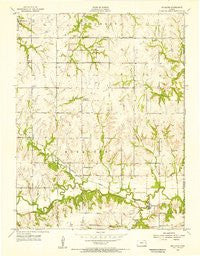 Richland Kansas Historical topographic map, 1:24000 scale, 7.5 X 7.5 Minute, Year 1955