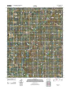Rollin Kansas Historical topographic map, 1:24000 scale, 7.5 X 7.5 Minute, Year 2012