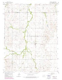 Roxbury Kansas Historical topographic map, 1:24000 scale, 7.5 X 7.5 Minute, Year 1964