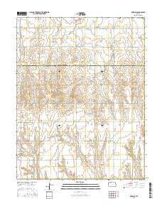 Rozel SW Kansas Current topographic map, 1:24000 scale, 7.5 X 7.5 Minute, Year 2015