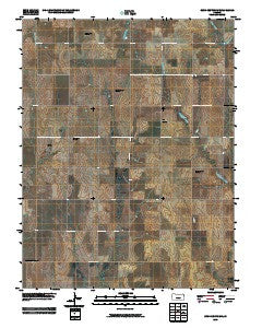 Rush Center SW Kansas Historical topographic map, 1:24000 scale, 7.5 X 7.5 Minute, Year 2009