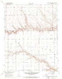 Russell Springs 3 NE Kansas Historical topographic map, 1:24000 scale, 7.5 X 7.5 Minute, Year 1968