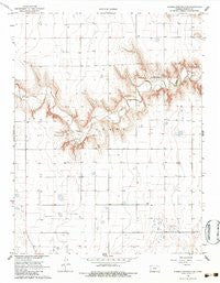 Russell Springs 3 SE Kansas Historical topographic map, 1:24000 scale, 7.5 X 7.5 Minute, Year 1968