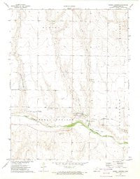 Russell Springs Kansas Historical topographic map, 1:24000 scale, 7.5 X 7.5 Minute, Year 1972