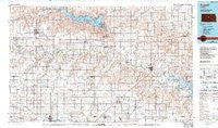 Russell Kansas Historical topographic map, 1:100000 scale, 30 X 60 Minute, Year 1985