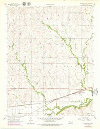 Saffordville Kansas Historical topographic map, 1:24000 scale, 7.5 X 7.5 Minute, Year 1957