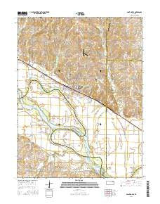 Saint Marys Kansas Current topographic map, 1:24000 scale, 7.5 X 7.5 Minute, Year 2016