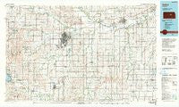 Salina Kansas Historical topographic map, 1:100000 scale, 30 X 60 Minute, Year 1990