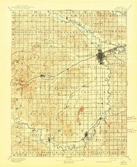 Salina Kansas Historical topographic map, 1:125000 scale, 30 X 30 Minute, Year 1892
