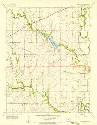 Santa Fe Lake Kansas Historical topographic map, 1:24000 scale, 7.5 X 7.5 Minute, Year 1955