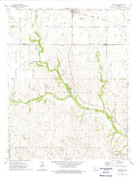 Sawyer Kansas Historical topographic map, 1:24000 scale, 7.5 X 7.5 Minute, Year 1973