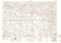 Scott City Kansas Historical topographic map, 1:250000 scale, 1 X 2 Degree, Year 1955