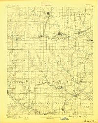 Sedan Kansas Historical topographic map, 1:125000 scale, 30 X 30 Minute, Year 1889