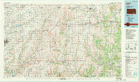 Sedan Kansas Historical topographic map, 1:100000 scale, 30 X 60 Minute, Year 1985
