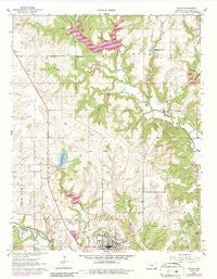 Sedan Kansas Historical topographic map, 1:24000 scale, 7.5 X 7.5 Minute, Year 1962