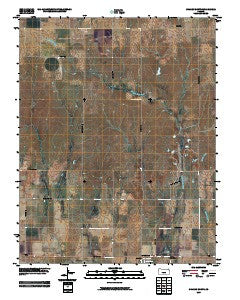 Sharon North Kansas Historical topographic map, 1:24000 scale, 7.5 X 7.5 Minute, Year 2009