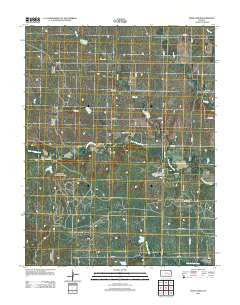Shaw Creek Kansas Historical topographic map, 1:24000 scale, 7.5 X 7.5 Minute, Year 2012