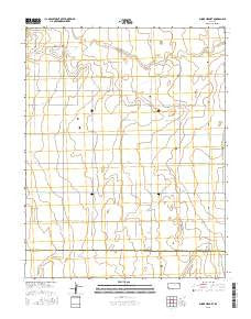 Shore Airport Kansas Current topographic map, 1:24000 scale, 7.5 X 7.5 Minute, Year 2015