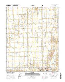 Shore Airport SE Kansas Current topographic map, 1:24000 scale, 7.5 X 7.5 Minute, Year 2015