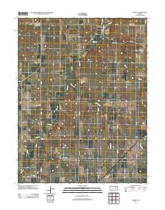Skiddy Kansas Historical topographic map, 1:24000 scale, 7.5 X 7.5 Minute, Year 2012