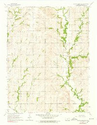 Soldier Creek SW Kansas Historical topographic map, 1:24000 scale, 7.5 X 7.5 Minute, Year 1964