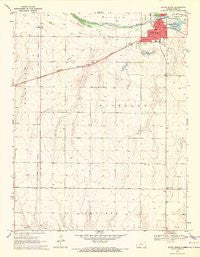 South Dodge Kansas Historical topographic map, 1:24000 scale, 7.5 X 7.5 Minute, Year 1969
