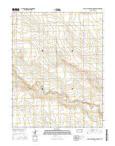 South of Stockholm Cemetery Kansas Current topographic map, 1:24000 scale, 7.5 X 7.5 Minute, Year 2015
