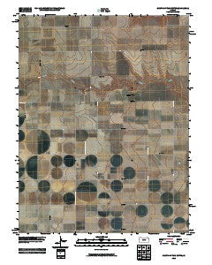 South of Twin Butte Kansas Historical topographic map, 1:24000 scale, 7.5 X 7.5 Minute, Year 2010
