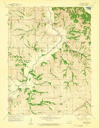 Sparks Kansas Historical topographic map, 1:24000 scale, 7.5 X 7.5 Minute, Year 1959