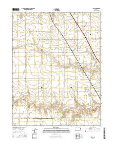 Spica Kansas Current topographic map, 1:24000 scale, 7.5 X 7.5 Minute, Year 2015
