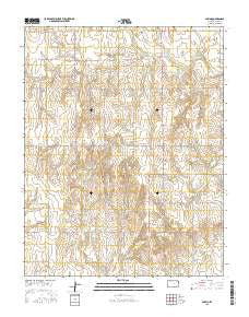 Spring Kansas Current topographic map, 1:24000 scale, 7.5 X 7.5 Minute, Year 2015
