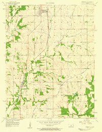 Spring Hill Kansas Historical topographic map, 1:24000 scale, 7.5 X 7.5 Minute, Year 1957