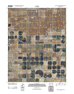 Spring Valley Ranch Kansas Historical topographic map, 1:24000 scale, 7.5 X 7.5 Minute, Year 2012