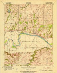St George Kansas Historical topographic map, 1:24000 scale, 7.5 X 7.5 Minute, Year 1953