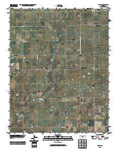 Stark Kansas Historical topographic map, 1:24000 scale, 7.5 X 7.5 Minute, Year 2009