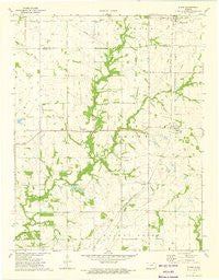 Stark Kansas Historical topographic map, 1:24000 scale, 7.5 X 7.5 Minute, Year 1973