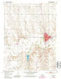 Stockton Kansas Historical topographic map, 1:24000 scale, 7.5 X 7.5 Minute, Year 1953