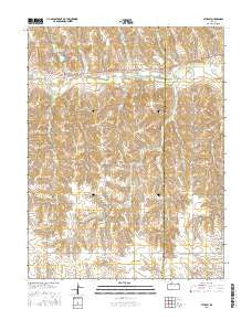 Studley Kansas Current topographic map, 1:24000 scale, 7.5 X 7.5 Minute, Year 2015